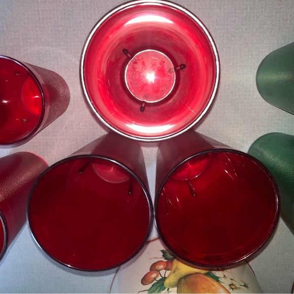 9 Vintage TEXAN Tumblers + 1 Small Similar Green & Red as Pictured Excellent LOT - Picture 13 of 14